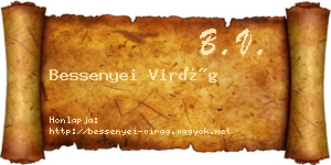 Bessenyei Virág névjegykártya