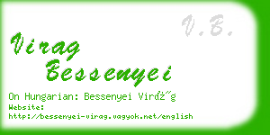 virag bessenyei business card